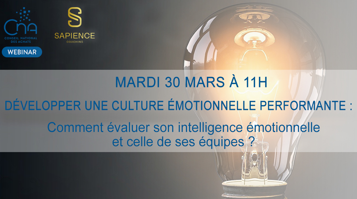 Webinar IE N°2 | Développer une culture émotionnelle performante  : Comment évaluer son intelligence émotionnelle et celle de ses équipes ?