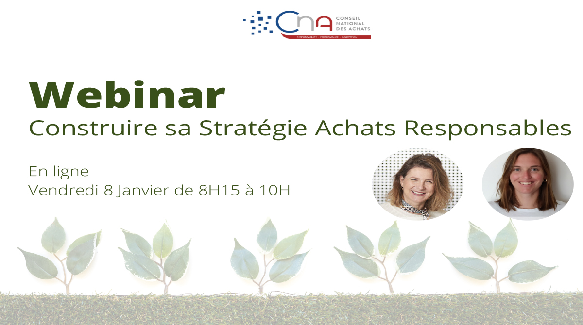 WEBINAR | Construire sa Stratégie Achats Responsables