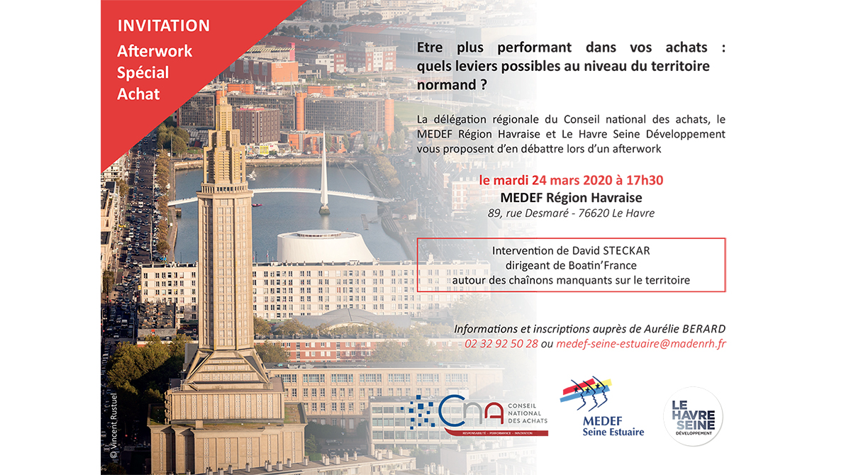 Le Havre | Être plus performant dans vos achats : quels leviers possibles au niveau du territoire normand ? 