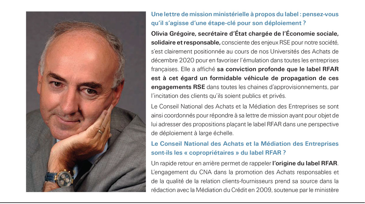 Les valeurs du label RFAR, un vecteur de propagation de la RSE dans les chaines d’approvisionnement