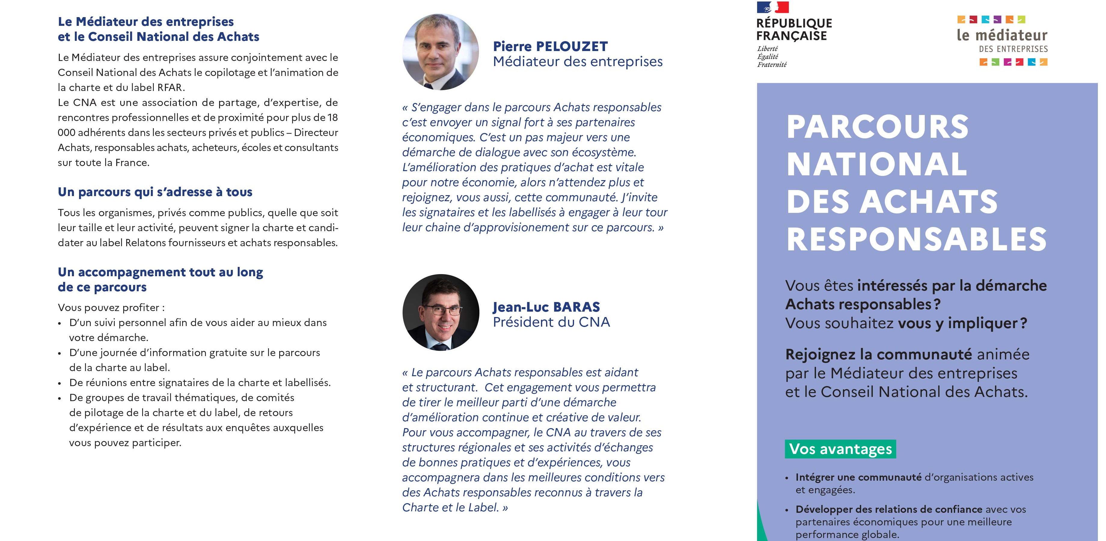 PARCOURS NATIONAL DES ACHATS RESPONSABLES