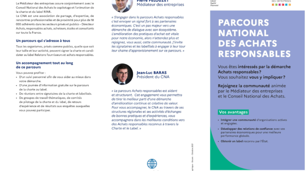PARCOURS NATIONAL DES ACHATS RESPONSABLES