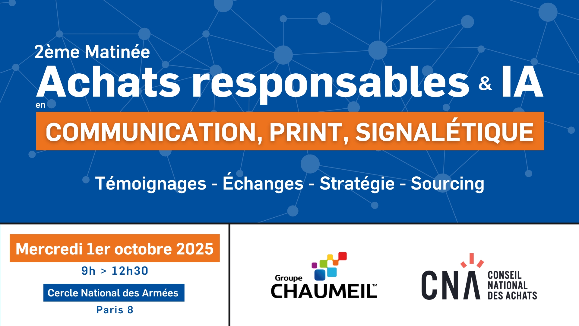 2ème Matinée Achats responsables et IA en Communication, Print, Signalétique