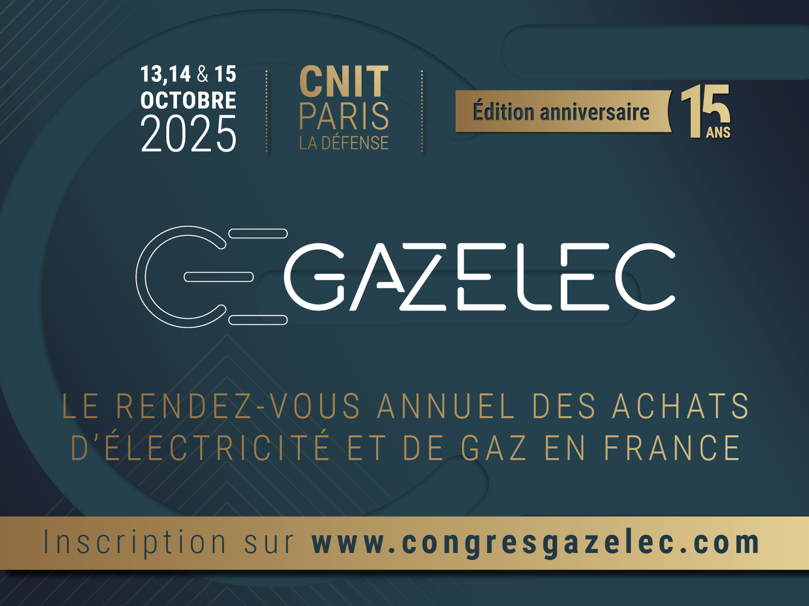 Le rendez-vous incontournable des acheteurs et fournisseurs d'énergies fête ses 15 ans !