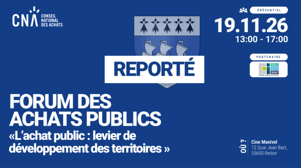 Le Forum Achats Publics 2026 du CNA Bretagne : un rendez-vous stratégique au cœur des territoires