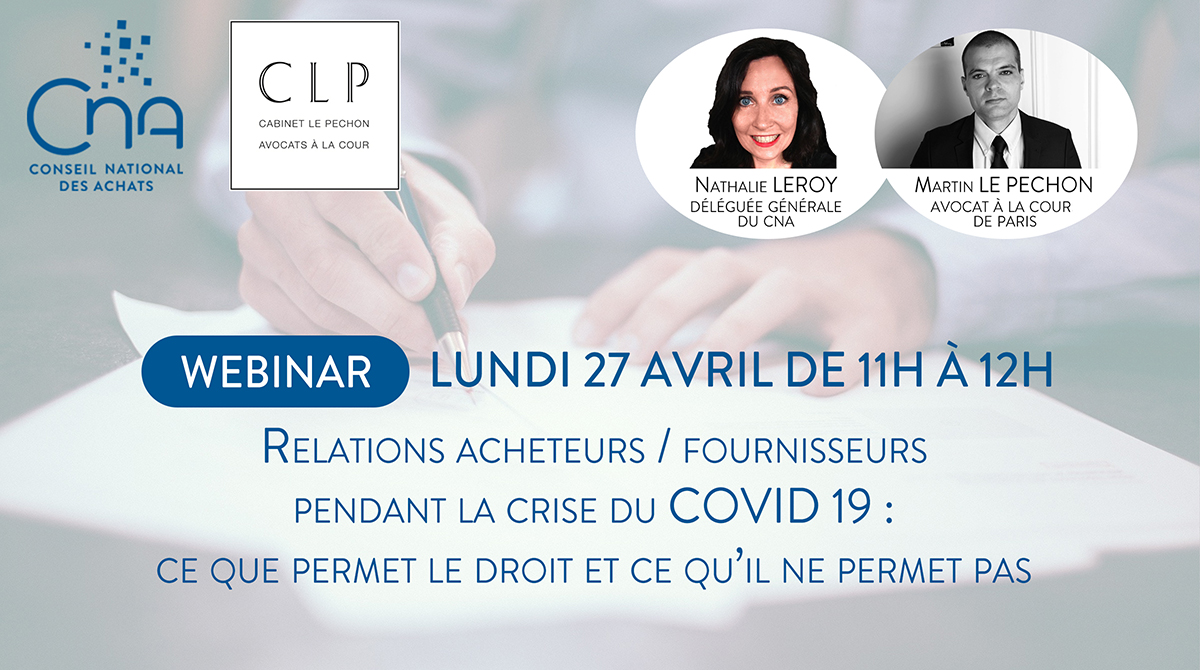 Webinar | Relations acheteurs / fournisseurs pendant la crise du COVID-19