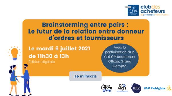 BRAINSTORMING ENTRE PAIRS : LE FUTUR DE LA RELATION ENTRE DONNEUR D’ORDRES ET FOURNISSEURS