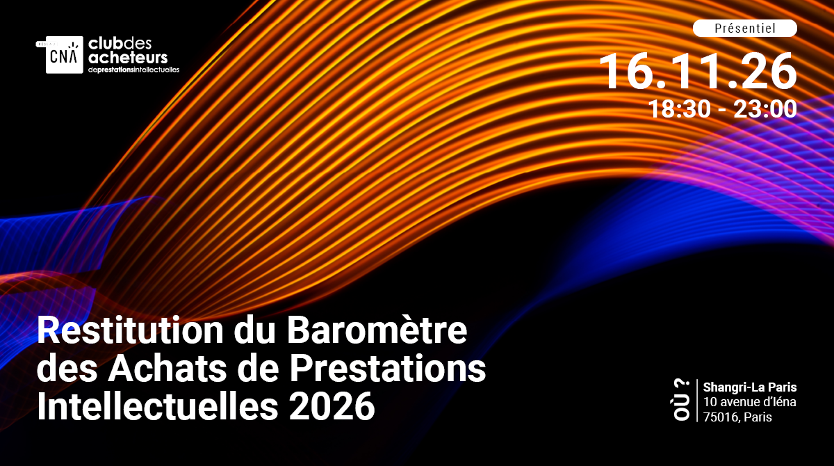 Soirée de restitution du baromÈtre des achats de prestations intellectuelles