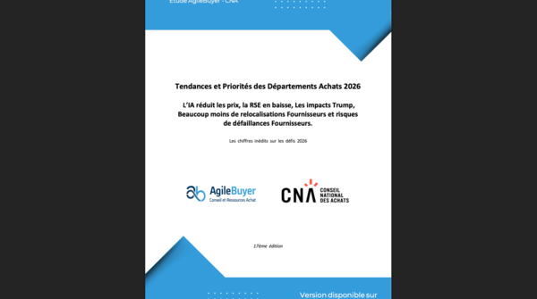 Étude Tendances et priorités achats 2026 - CNA x AgileBuyer