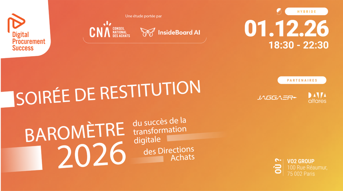Soirée de Restitution DPS6 : Transformation Digitale des Directions Achats 2026 