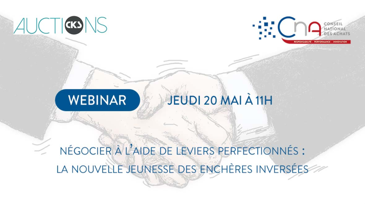 Webinar | Négocier à l'aide de leviers perfectionnés : la nouvelle jeunesse des enchères inversées !