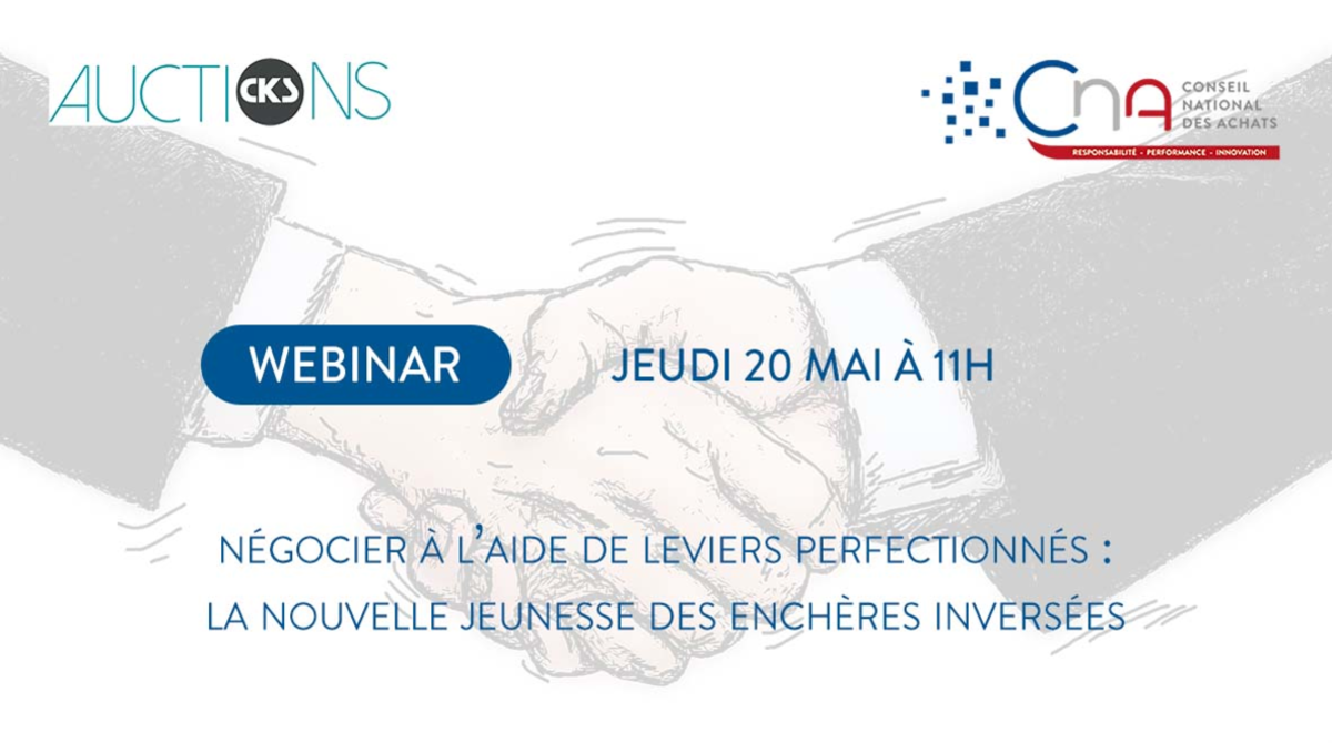   Webinar | Négocier à l'aide de leviers perfectionnés : la nouvelle jeunesse des enchères inversées !