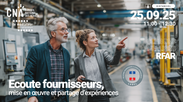 Club des Labellisés RFAR | Ecoute fournisseurs : mise en œuvre et partage d’expériences 