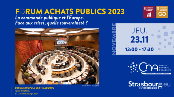 Forum Achats Publics 2023 | La commande publique et l'Europe. Face aux crises, quelle souveraineté ?