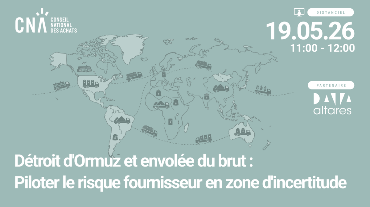 Détroit d'Ormuz et envolée du brut : Piloter le risque fournisseur en zone d'incertitude