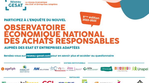 Enquête du nouvel Observatoire des Achats responsables auprès des ESAT et EA réalisé par le Réseau Gesat