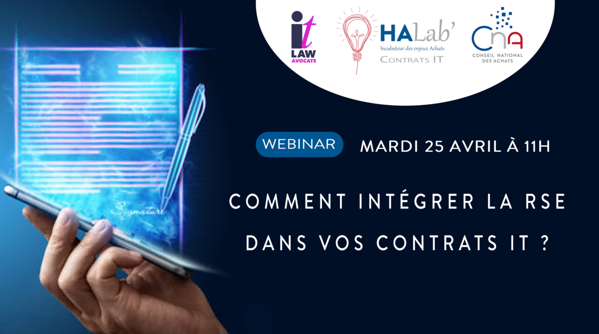 HA LAB' CONTRAT IT | Comment intégrer la RSE dans vos achats IT ? 