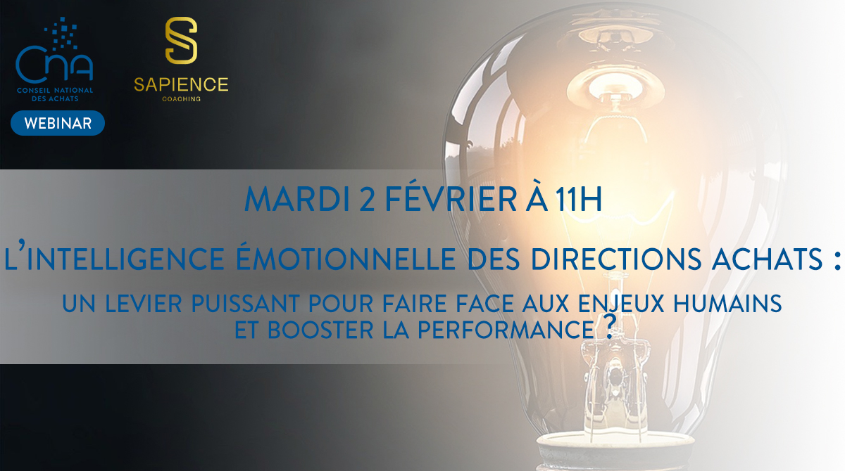   Webinar | L'intelligence émotionnelle des Directions Achats !