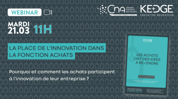 Quelle est la place de l'innovation dans la fonction achat en 2022 ?