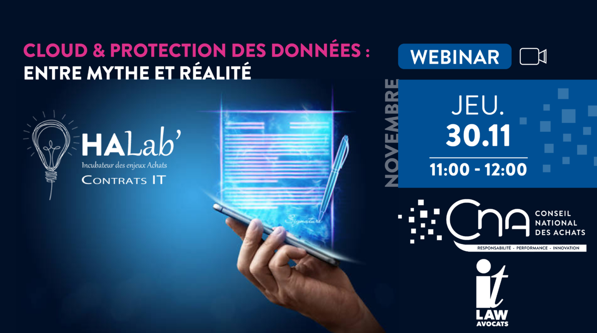 HA LAB' CONTRATS IT | Cloud & protection des données : entre mythe et réalité