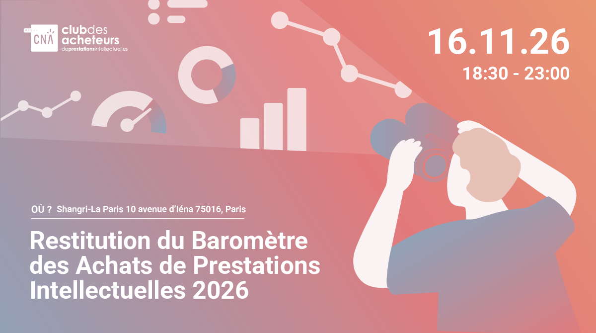 Soirée de restitution du baromètre des achats de prestations intellectuelles
