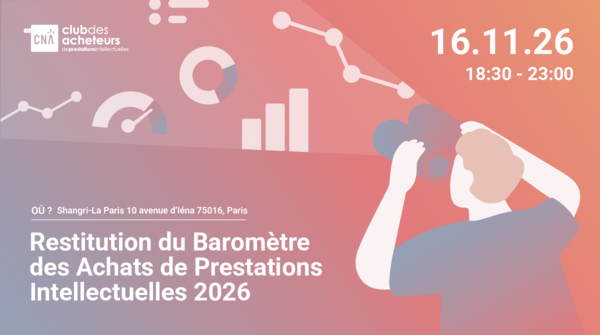 Soirée de restitution du baromètre des achats de prestations intellectuelles