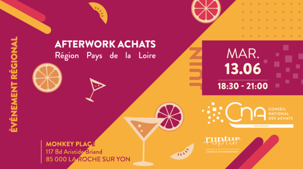 Afterwork Achats La Roche-sur-Yon | CNA Pays de la Loire