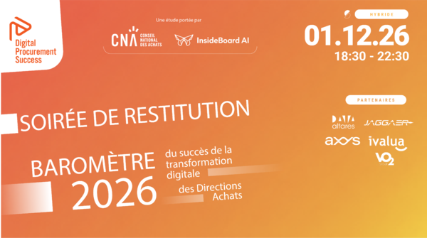 Soirée de Restitution DPS6 : Transformation Digitale des Directions Achats 2026 