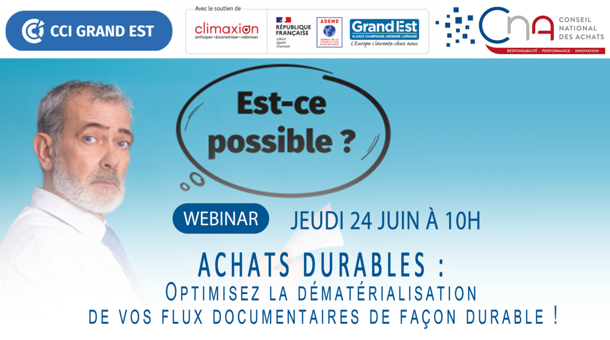 Webinar | Achats durables : Optimisez la dématérialisation de vos flux documentaires de façon durable !