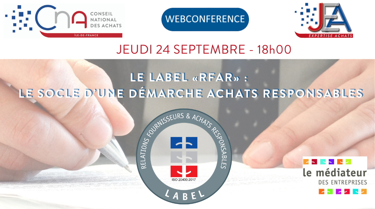 Le label «RFAR» :  le socle d’une démarche Achats Responsables