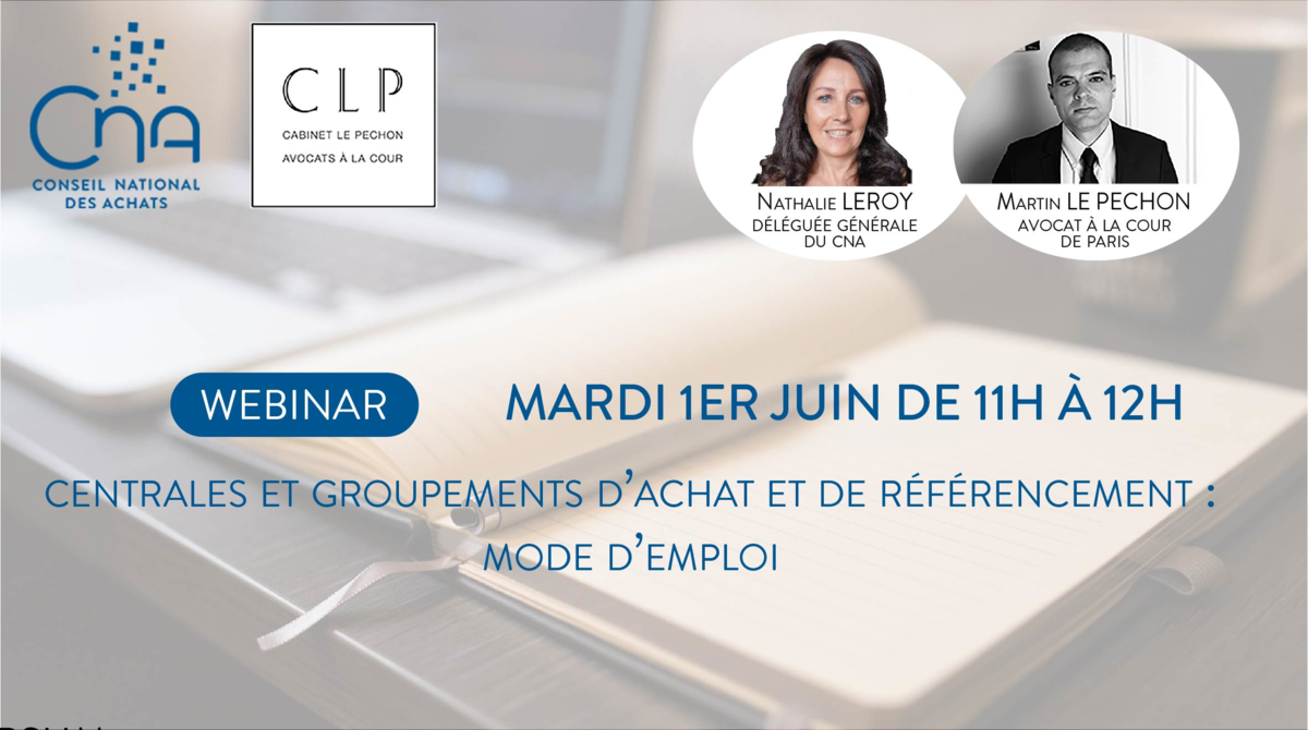   Webinar | Centrales et groupements d'achat et de référencement : mode d'emploi !