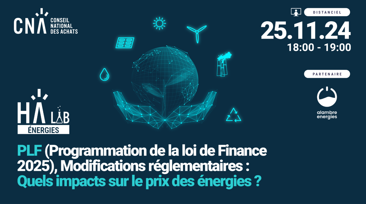 HA LAB' ÉNERGIES N°20 | PLF (Programmation de la loi de Finance 2025), Modifications réglementaires : Quels impacts sur le prix des énergies ?