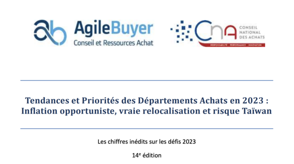 [RESTITUTION] Etude Tendances Achats 2023 | Conseil National des Achats & AgileBuyer 