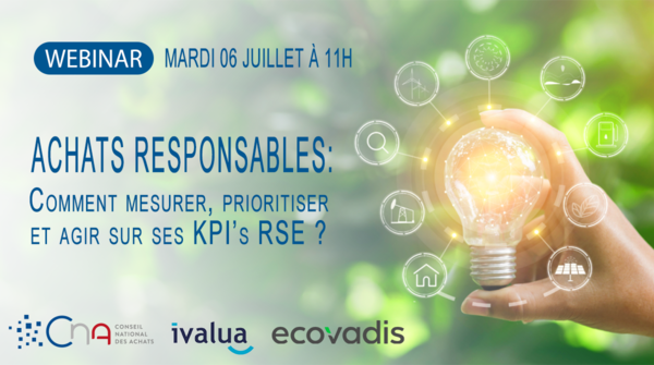 Webinar | Achats responsables : Comment mesurer, prioritiser et agir sur ses KPI’s RSE ? 