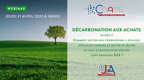 Webinar JEA | Décarbonation aux achats - scope 3