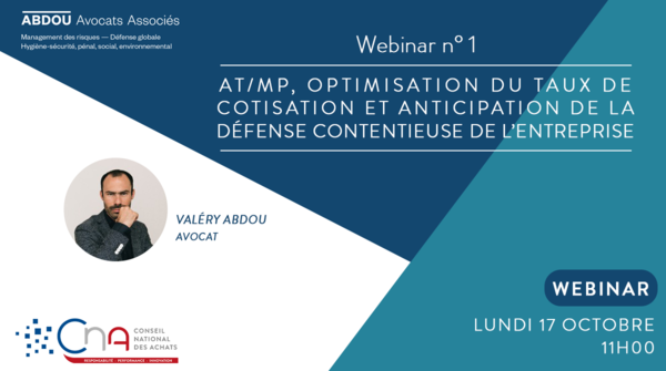 HA LAB' Sécurité n°1 | AT/MP, optimisation du taux de cotisation et anticipation de la défense contentieuse de l’entreprise