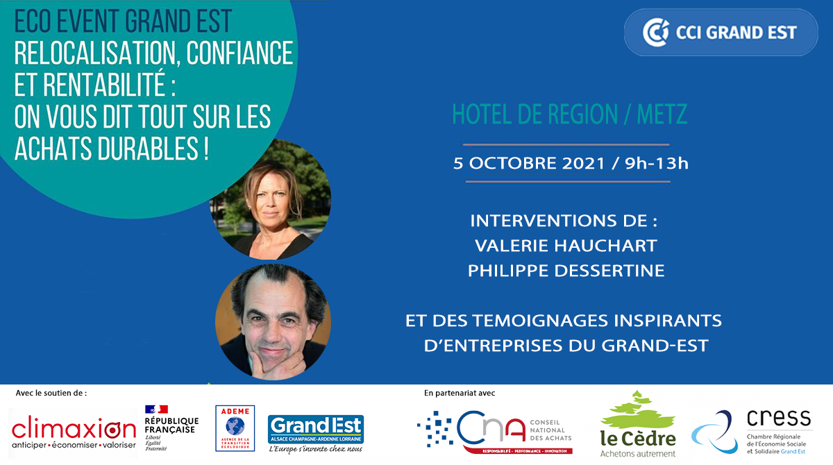 ECO EVENT GRAND EST | Relocalisation, confiance et rentabilité : on vous dit tout sur les Achats durables !  