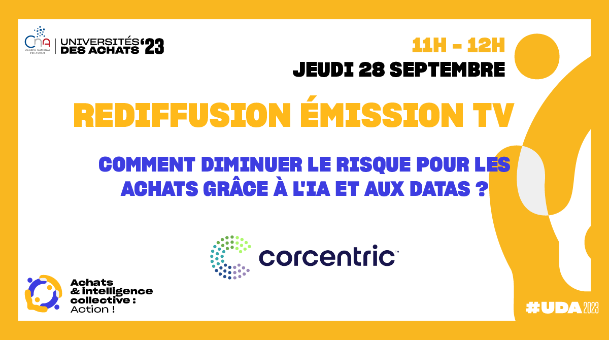 Corcentric | Comment diminuer le risque pour les achats grâce à l'IA et aux Datas ?