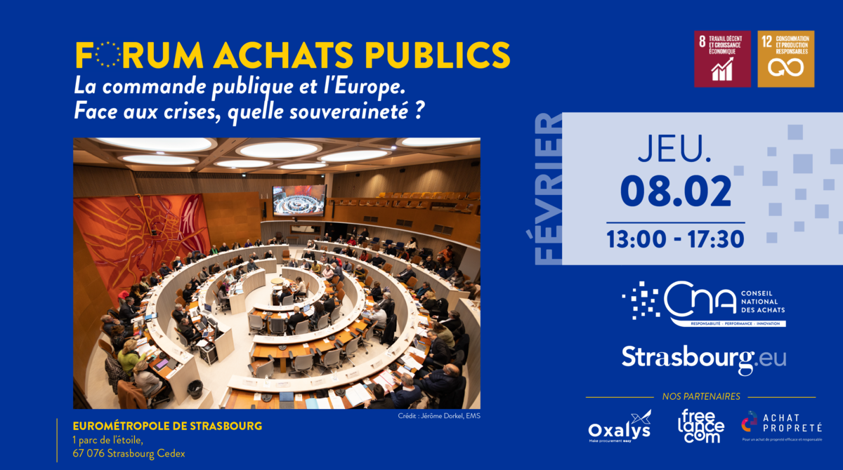 Forum Achats Publics | La commande publique et l'Europe. Face aux crises, quelle souveraineté ?