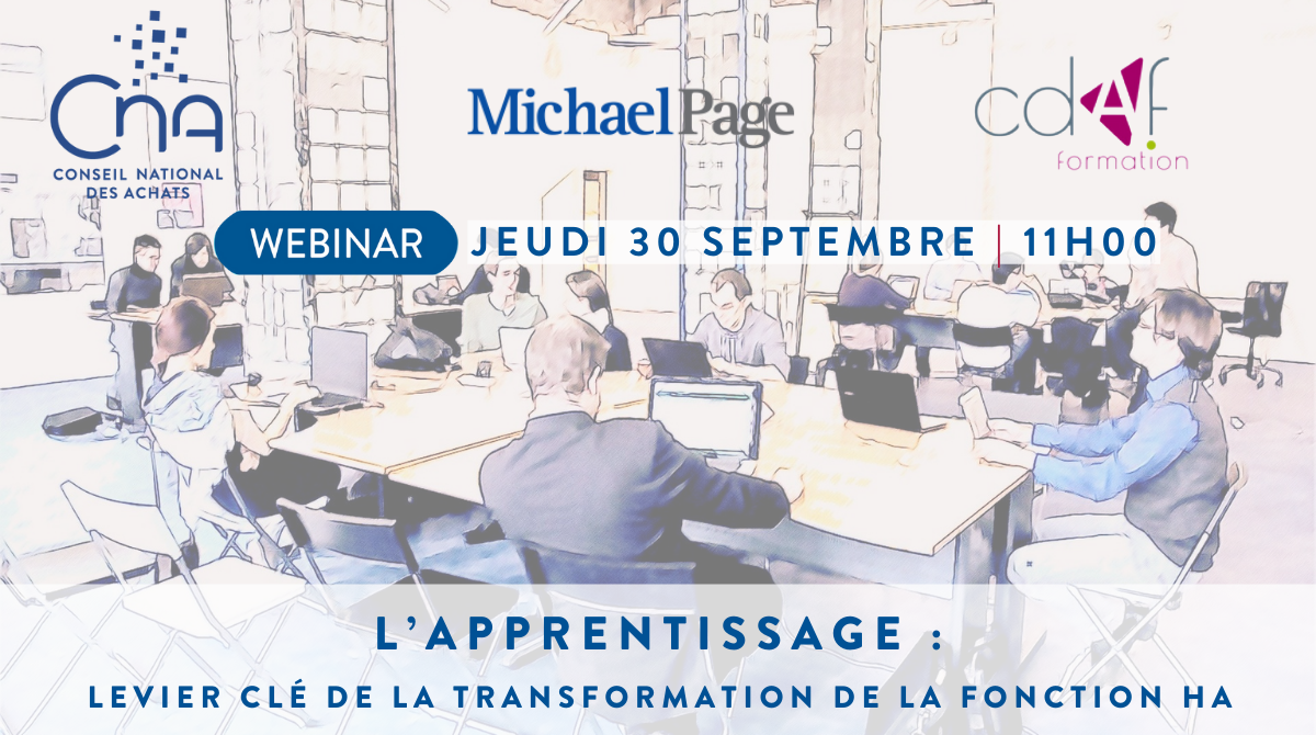 Webinar | L’apprentissage – levier clé de la transformation de la fonction HA