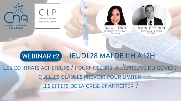 Webinar | Les contrats acheteurs / fournisseurs à l’épreuve du COVID