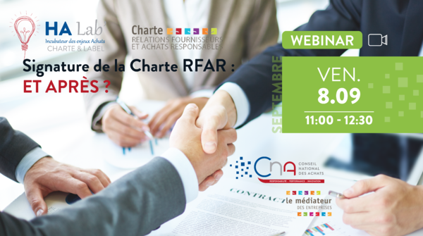 HA  Lab' Charte & Label RFAR n°2 - Signature de la charte RFAR : et après ?