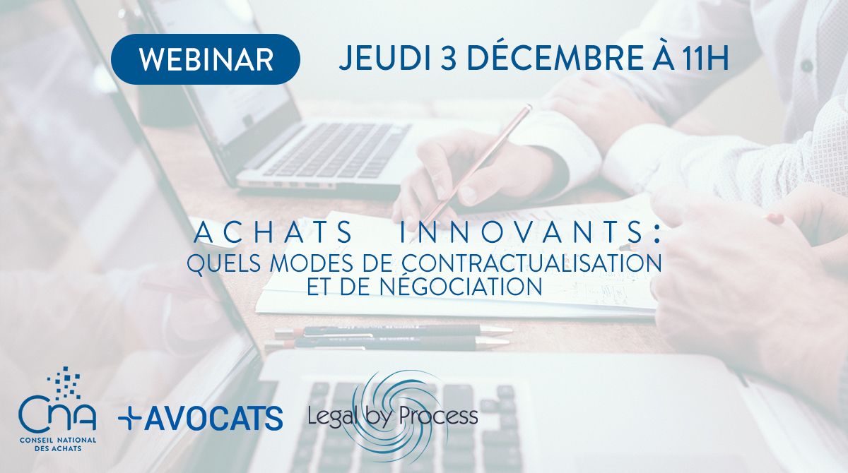 Webinar | Achats innovants : quels mode de contractualisation et de négociation