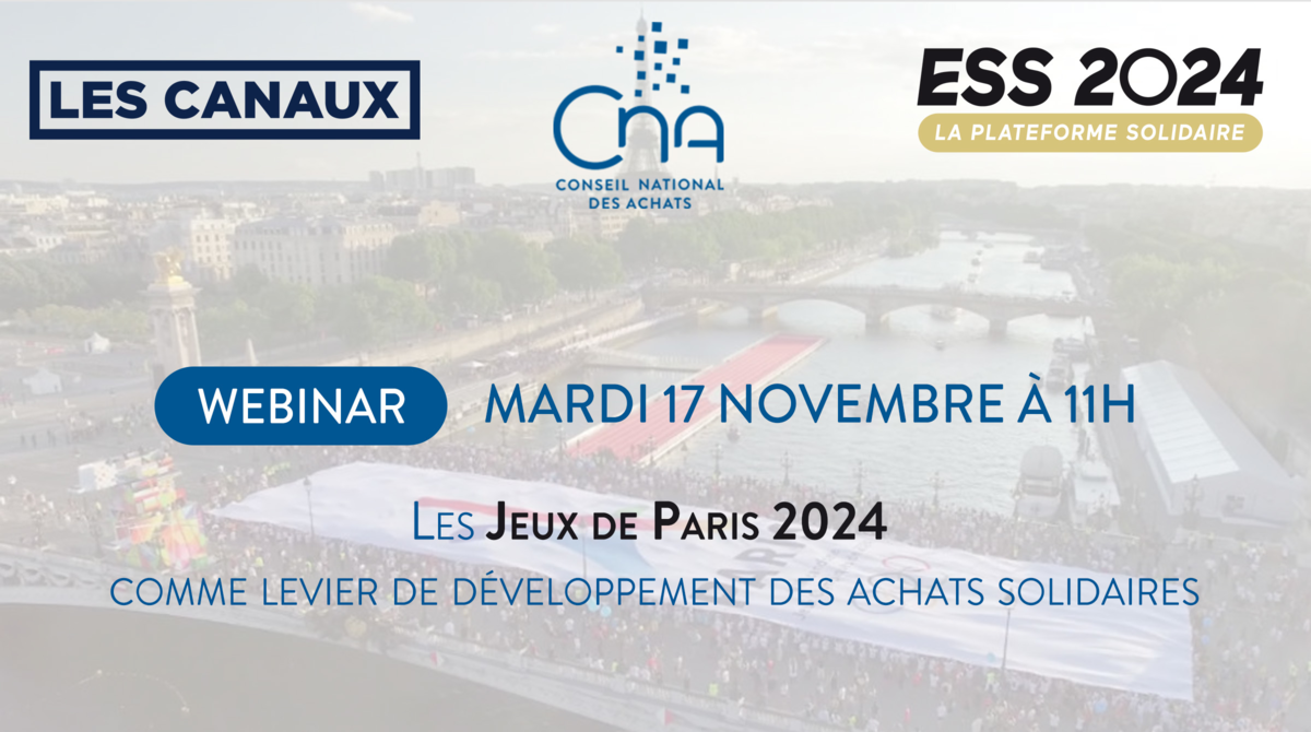 Webinar | Les Jeux de Paris 2024, levier de développement des achats solidaires !