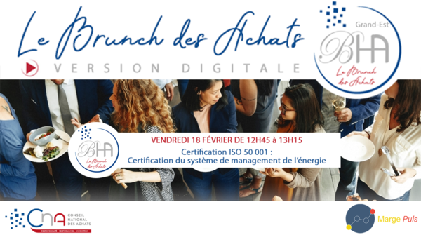 Brunch des Achats | Certification ISO 50 001 : Certification du système de management de l’énergie